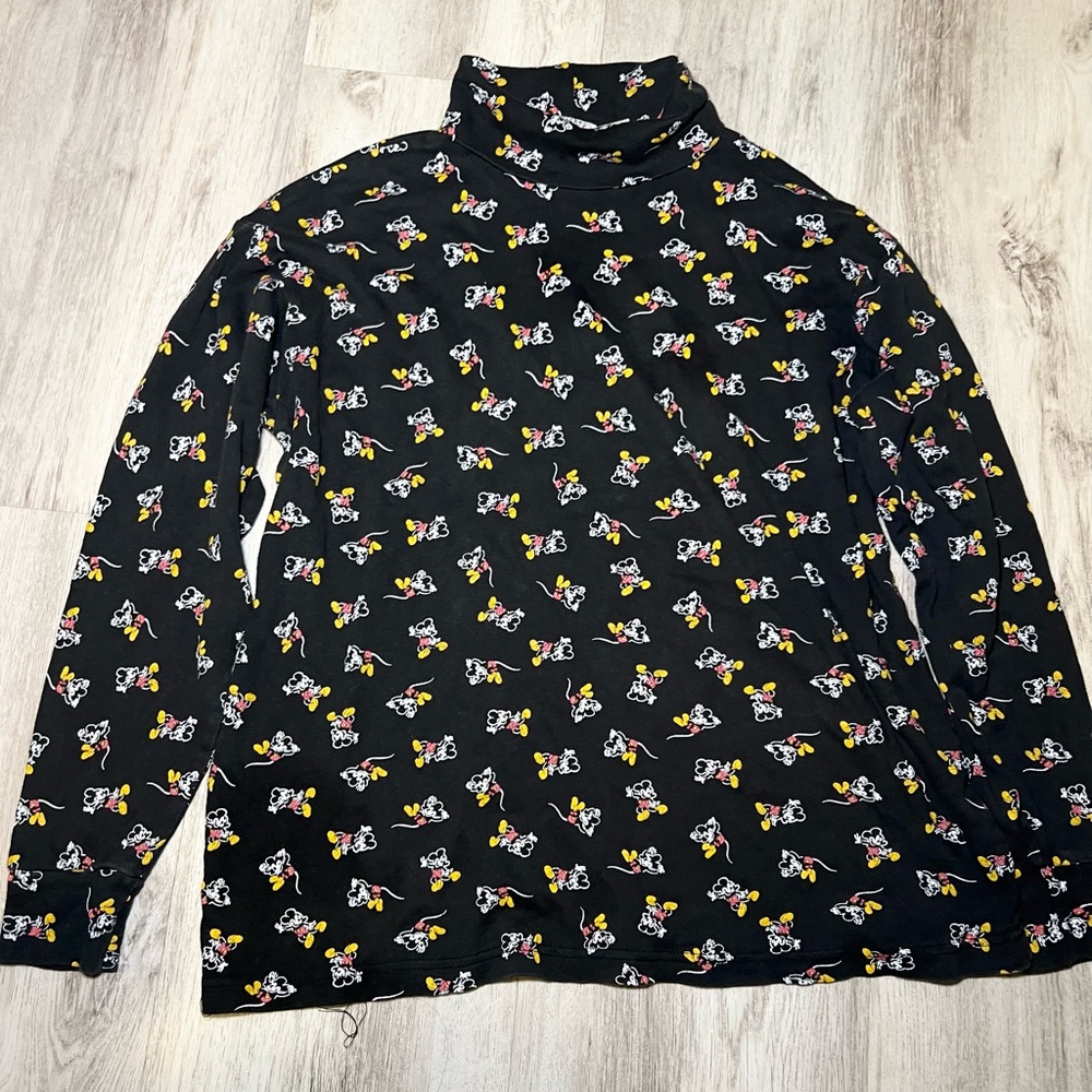 Vintage Mickey & co AOP Mickey turtle neck
